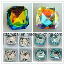 Pierre en cristal mode Crystal Glass Bead carré (DZ-3011)